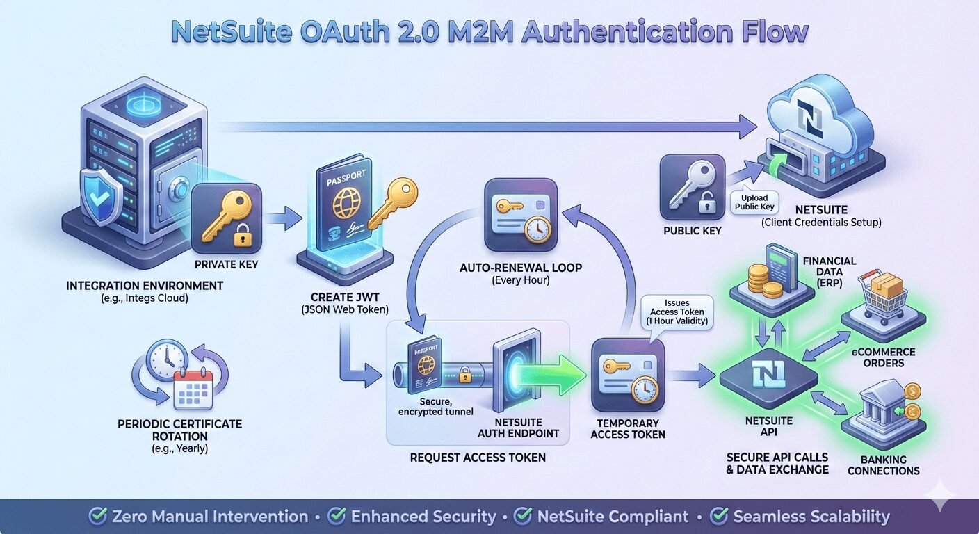 Secure NetSuite Integrations with OAuth 2.0 M2M | Integs Cloud